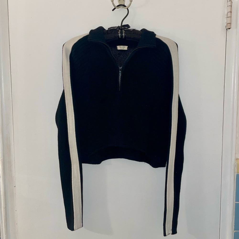 John Galt B&W Knit Quarter Zip | Great Condition